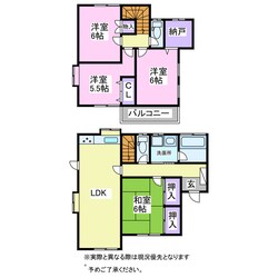 粟生野小林邸の物件間取画像